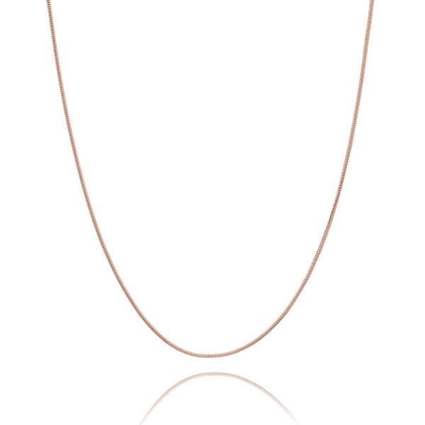 1mm Rose Gold Snake Chain Necklace | Womens Chain Necklaces Chain Necklaces Chain Necklaces