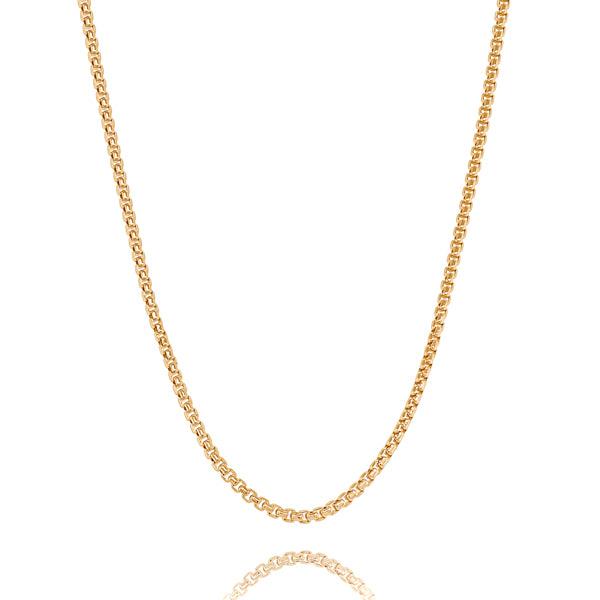 2.5mm Gold Box Chain Necklace | Womens Chain Necklaces Chain Necklaces Chain Necklaces