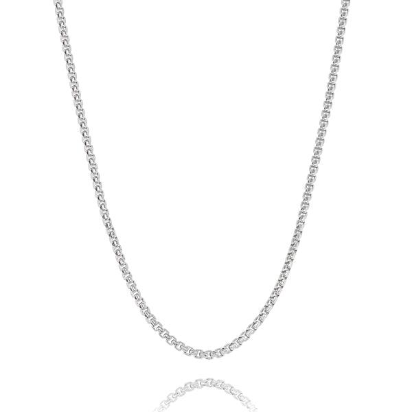 2.5mm Silver Box Chain Necklace | Womens Chain Necklaces Chain Necklaces Chain Necklaces