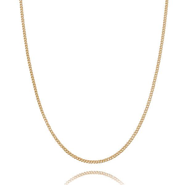 2mm Gold Curb Chain Necklace | Womens Chain Necklaces Chain Necklaces Chain Necklaces