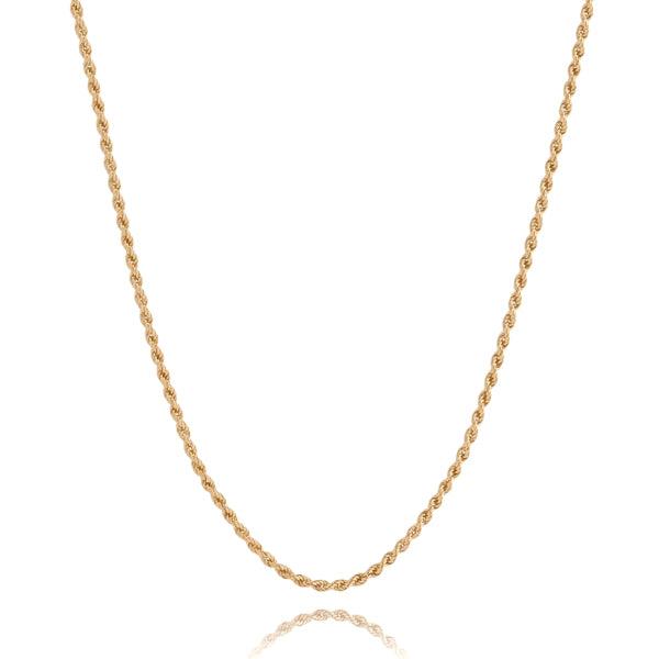 2mm Gold Rope Chain Necklace | Womens Chain Necklaces Chain Necklaces Chain Necklaces