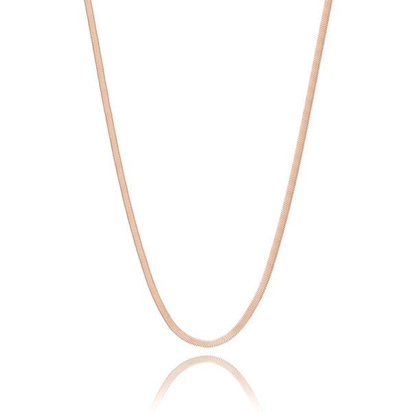 2mm Rose Gold Herringbone Chain Necklace | Womens Chain Necklaces Chain Necklaces Chain Necklaces