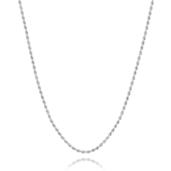 2mm Silver Rope Chain Necklace | Womens Chain Necklaces Chain Necklaces Chain Necklaces