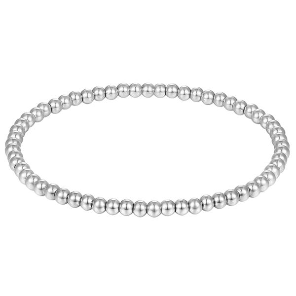 4mm Silver Beaded Bracelet | Womens Chain Bracelets Bracelets Chain Bracelets