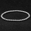 4mm Silver Beaded Bracelet | Womens Chain Bracelets Bracelets Chain Bracelets