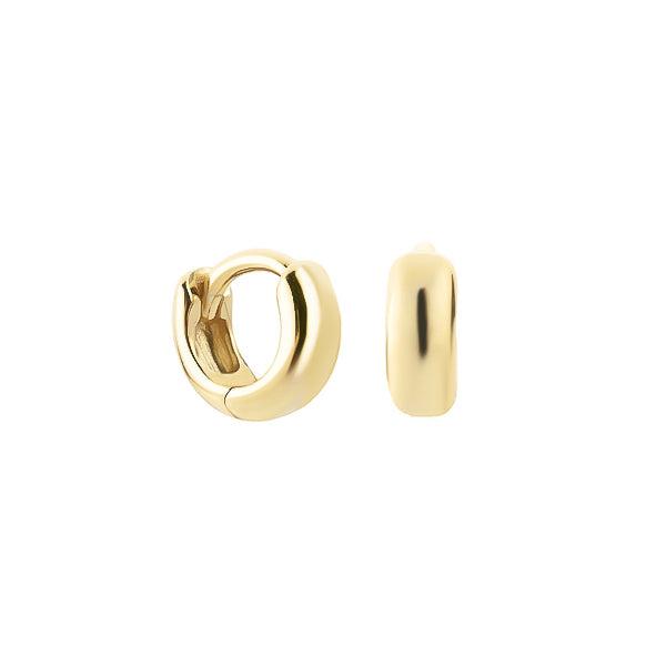 5mm Gold Huggie Hoop Earrings | Womens Simple Earrings Earrings Hoop Earrings