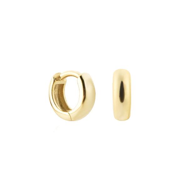 6mm Gold Huggie Hoop Earrings | Womens Simple Earrings Earrings Hoop Earrings