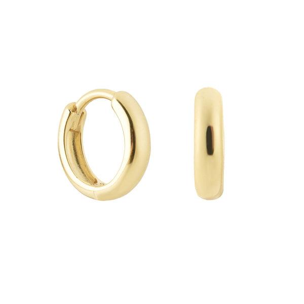 9mm Gold Huggie Hoop Earrings | Womens Hoop Earrings Earrings Hoop Earrings