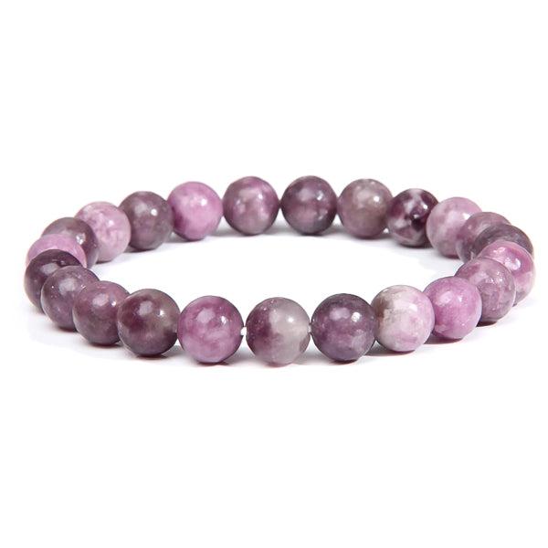 Beaded Lepidolite Crystal Bracelet | Womens Meaningful Bracelets Bracelets Crystal Bracelets