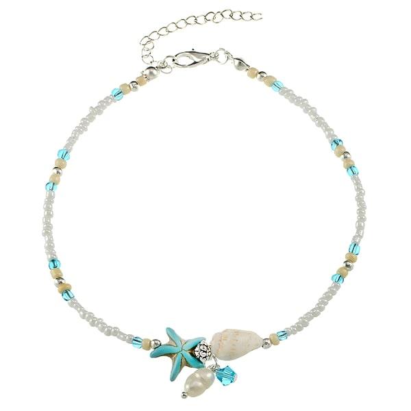 Beaded Ocean Anklet | Womens Shell Anklets Anklets Beach Anklets