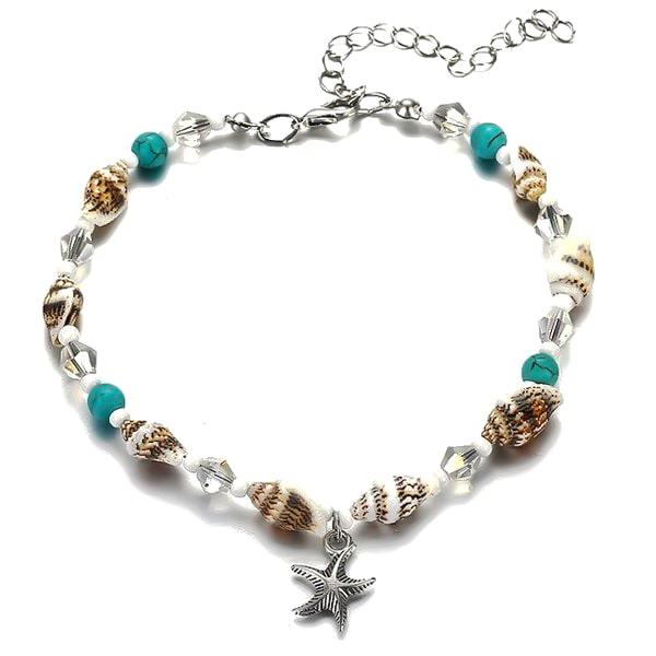 Beaded Seashell Anklet | Womens Beach Anklets Anklets Beach Anklets