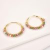 Colorful Bead Hoop Earrings | Womens Hoop Earrings Earrings Hoop Earrings