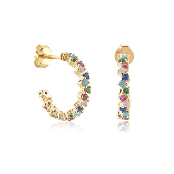 Colorful Crystal Hoop Earrings | Womens Hoop Earrings Earrings Hoop Earrings