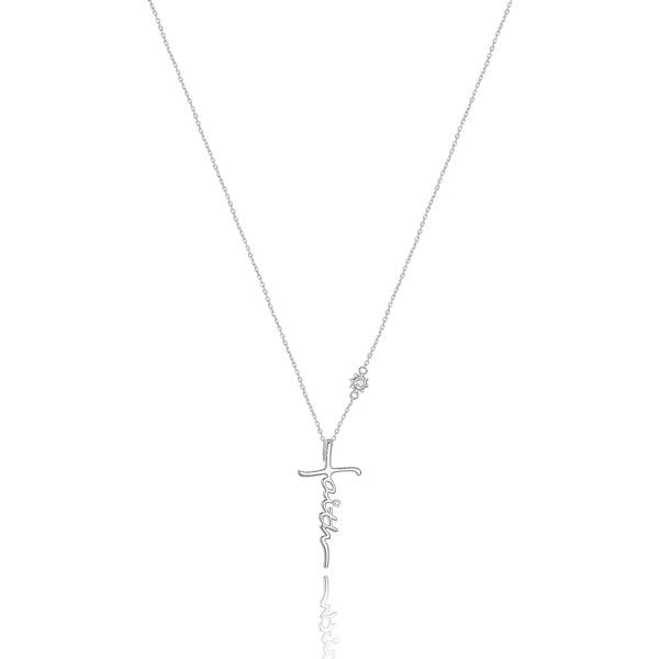 Faith Cross Necklace | Womens Sterling Silver Necklaces Cross Necklaces Cross Necklaces