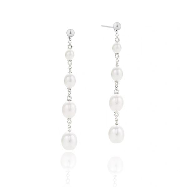 Four Pearl Drop Earrings | Womens Drop Earrings Drop Earrings Drop Earrings