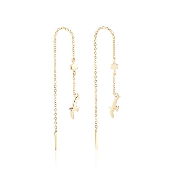 Gold Bird Threader Earrings | Womens Threader Earrings Earrings Threader Earrings