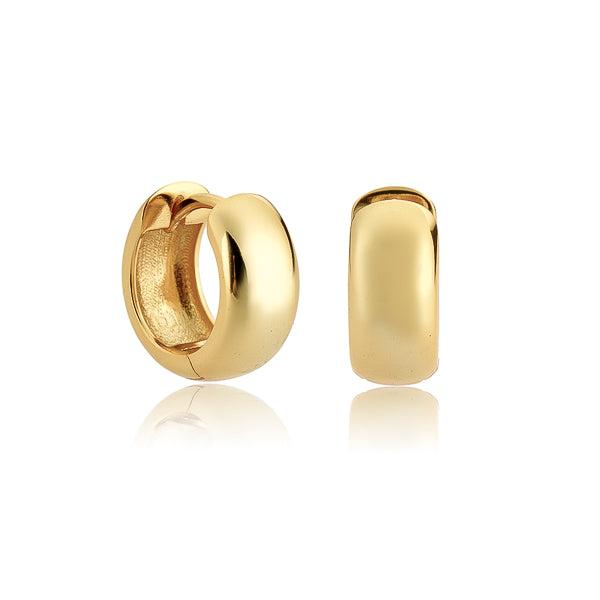 Gold Chunky Huggie Hoop Earrings | Womens Huggie Earrings Earrings Hoop Earrings