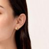 Gold Chunky Huggie Hoop Earrings | Womens Huggie Earrings Earrings Hoop Earrings