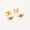 Gold Crystal Eye Stud Earrings | Womens Stud Earrings Earrings Stud Earrings