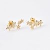 Gold Crystal Star Cluster Earrings | Womens Stud Earrings Earrings Stud Earrings