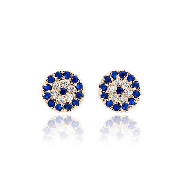 Gold Evil Eye Stud Earrings | Womens Stud Earrings Earrings Stud Earrings