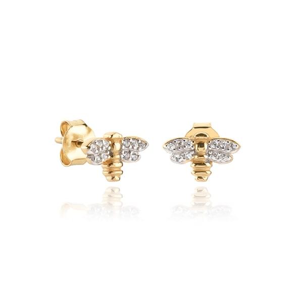 Gold Honeybee Stud Earrings | Womens Stud Earrings Earrings Stud Earrings