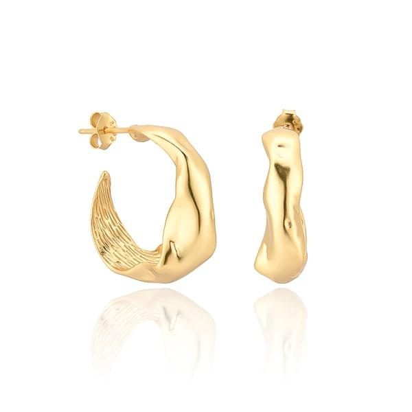 Gold Irregular Hoop Earrings | Womens Hoop Earrings Earrings Hoop Earrings