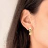 Gold Irregular Hoop Earrings | Womens Hoop Earrings Earrings Hoop Earrings