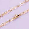 Gold Paperclip Chain Necklace | Womens Chain Necklaces Chain Necklaces Chain Necklaces