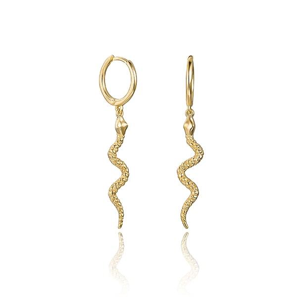 Gold Snake Drop Earrings | Womens Drop Earrings Drop Earrings Drop Earrings