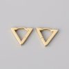 Gold Triangle Huggie Hoop Earrings | Womens Hoop Earrings Earrings Hoop Earrings