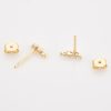 Gold Triple Marquise Stud Earrings | Womens Stud Earrings Earrings Stud Earrings