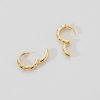 Gold Twinkling Star Huggie Hoop Earrings | Womens Hoop Earrings Earrings Hoop Earrings