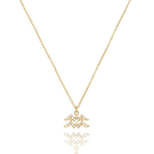 Gold Vermeil Aquarius Necklace | Womens Sterling Silver Necklaces Necklaces Sterling Silver Necklaces