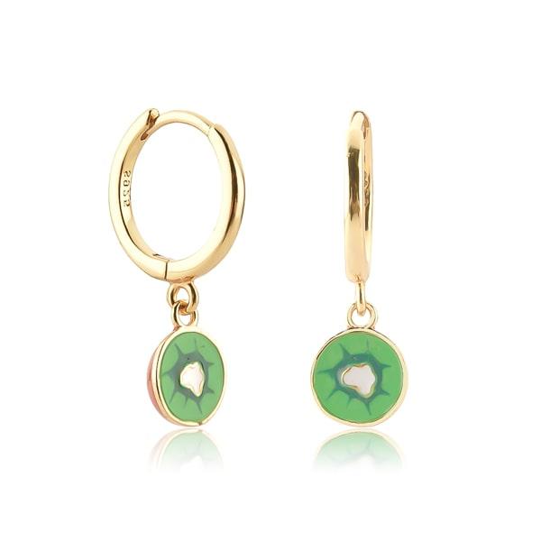 Kiwi Mini Hoop Drop Earrings | Womens Drop Earrings Drop Earrings Drop Earrings