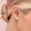 Large Pearl Stud Earrings | Womens Stud Earrings Earrings Simple Earrings