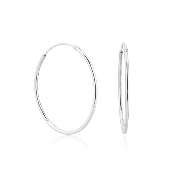 Large Thin Silver Hoop Earrings | Womens Simple Earrings Earrings Hoop Earrings