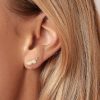 Milky Crystal Mini Climber Stud Earrings | Womens Stud Earrings Earrings Stud Earrings