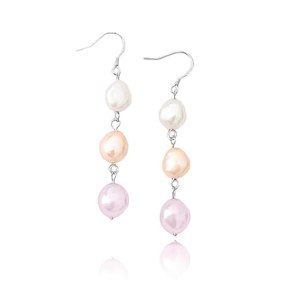 Multicolor Triple Pearl Drop Earrings | Womens Drop Earrings Drop Earrings Drop Earrings