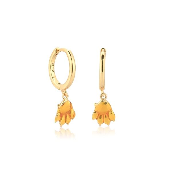 Paw Mini Hoop Drop Earrings | Womens Drop Earrings Drop Earrings Drop Earrings