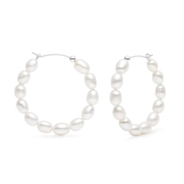 Pearl Hoop Earrings | Womens Hoop Earrings Earrings Hoop Earrings