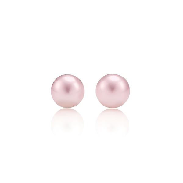 Purple Pearl Stud Earrings | Womens Simple Earrings Earrings Simple Earrings