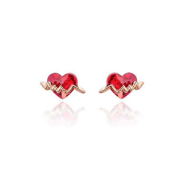 Rose Gold Broken Heart Stud Earrings | Womens Stud Earrings Earrings Stud Earrings