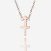 Rose Gold Sagittarius Necklace | Womens Zodiac Necklaces Necklaces Womens