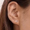 Rose Gold Sparkling Mini Star Stud Earrings | Womens Stud Earrings Earrings Stud Earrings