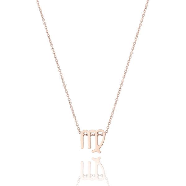 Rose Gold Virgo Necklace | Womens Zodiac Necklaces Necklaces Womens