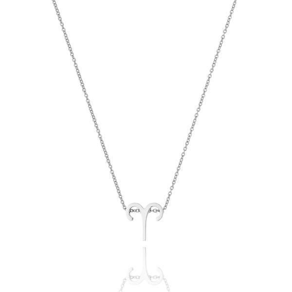 Silver Aries Necklace | Womens Zodiac Necklaces Necklaces Womens