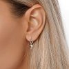 Silver Dolphin Mini Hoop Earrings | Womens Drop Earrings Drop Earrings Drop Earrings