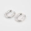 Silver Irregular Oval Hoop Earrings | Womens Hoop Earrings Earrings Hoop Earrings