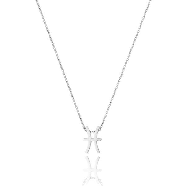 Silver Pisces Necklace | Womens Zodiac Necklaces Necklaces Womens